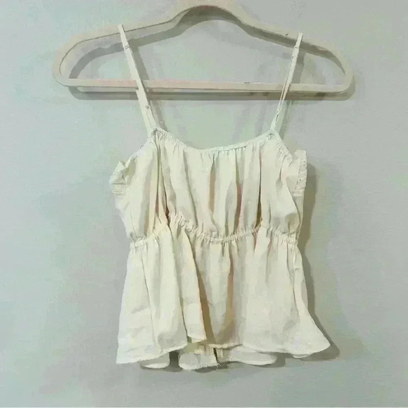 NWT American Eagle Croquette  Button Up Ivory Cami Tank Top Women’s Size Small - Picture 6 of 7